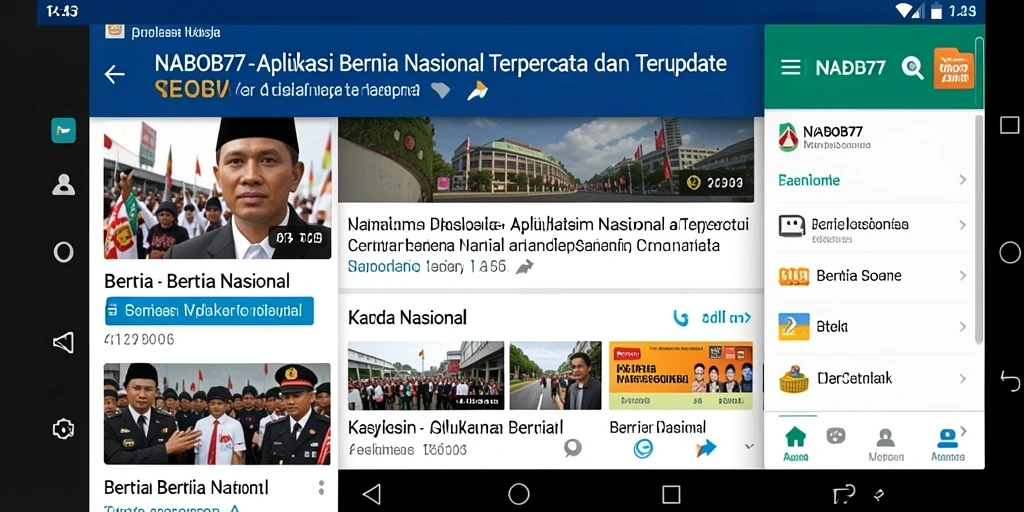 Tampilan antarmuka pengguna NABOB77 yang bersih dan informatif.